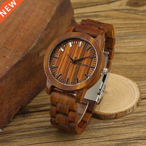 relogio masculino BOBO BIRD Wooden Men Wood Male Quartz Wr
