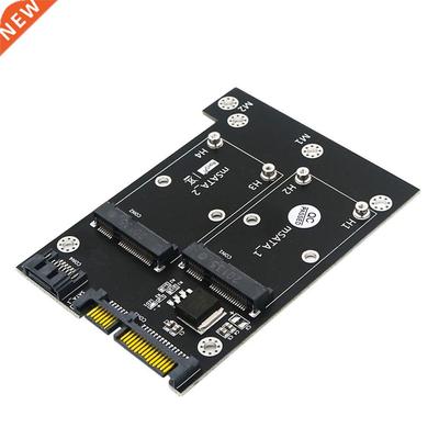 Msata SSD to Dual 2.5 inch SATA Adapter Converter Cards wit