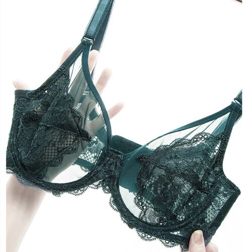 Meizimei transparent bras for women ultra thin lace bralette