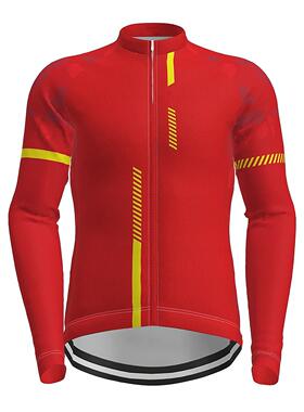Men Top Mountain Long Sleeve Polyester Design Quick-Dry Jer