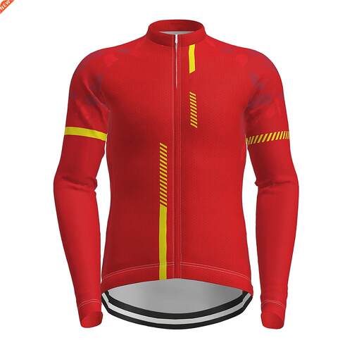 Men Top Mountain Long Sleeve Polyester Design Quick-Dry Jer