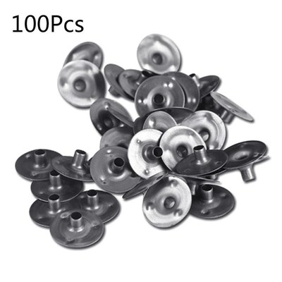 100 Pcs Durable Waxed Candles Making Metal Wick Sustainers C