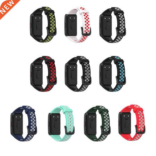 Silicone Sports Watch Band Wriband Waterproof Sweat Dual C