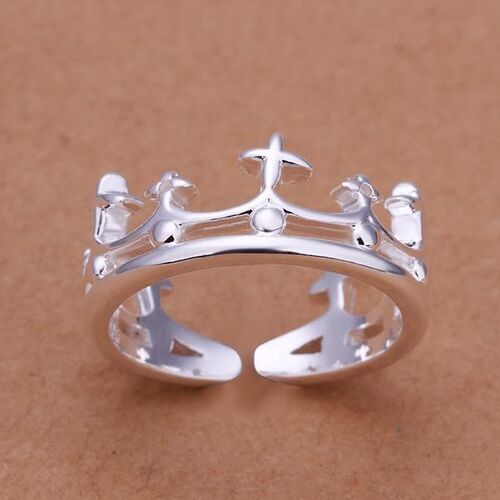 R189 Silver plated new design finger ring for lady
