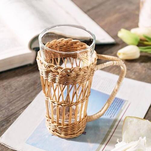 Handmade Rattan Korean Retro Creative Cup Braided Kettle Han