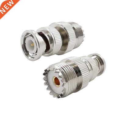 2Pcs UHF SO239 SO-239 Female to BNC Male RF Coaxal Connecto