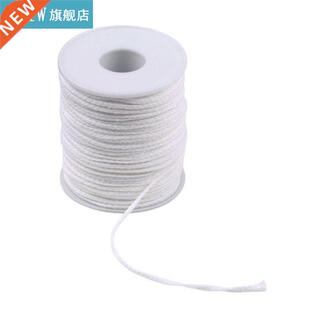 White Candle Non Roll Toxic Square 61M Cotton Wick