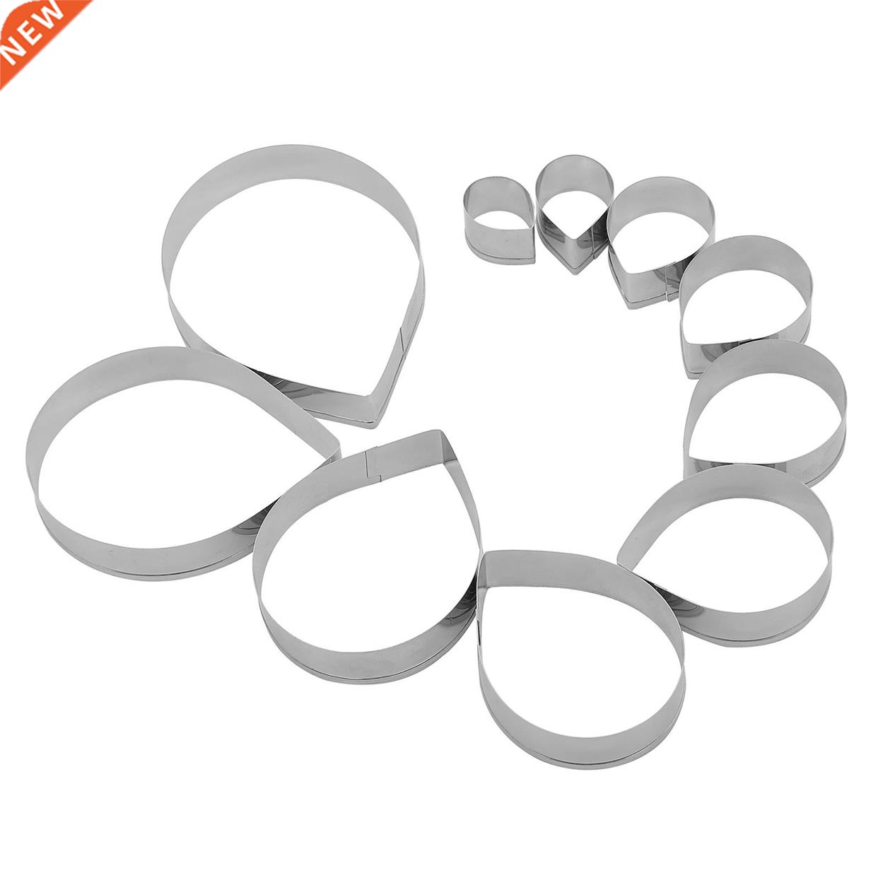 Food Grade Cutting Cake Die Mds 10Pcs Rose Peony Petal Fon