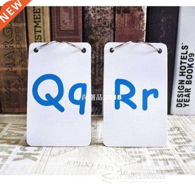 26 Letters English Phonics Pocket Cards Kids Montessori Lear