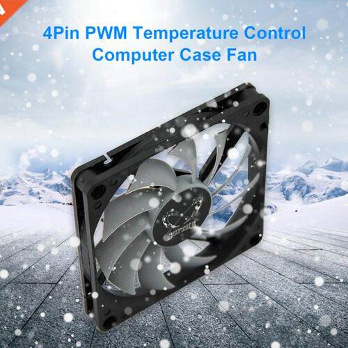 KH12H-P 8cm Computer PC Case Thin Fan 4 Pin 000RPM Adjustab