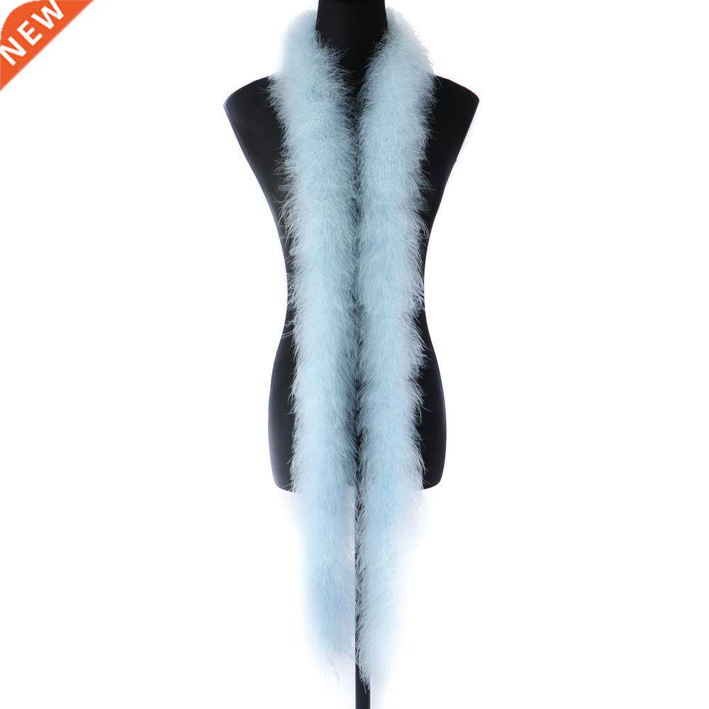 White fluffy Turkey Marabou Feather Boa 25g Soft Turkey Trim图片