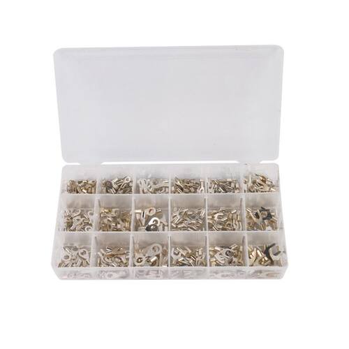 420Pcs/Box 18 In 1 Terminals NonInsulated Ring Fork Utype Br