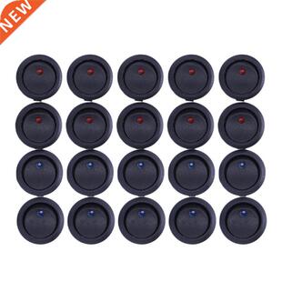 Round Pcs 12V Off 20A Rocker Position Terminal Amps