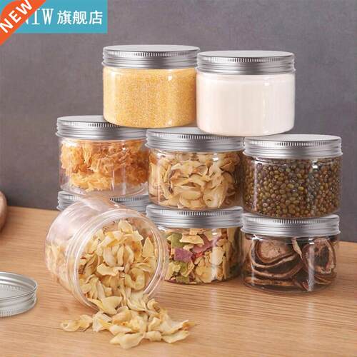 20pcs 30ml-150ml Clear Round Wide Mouth Plastic Container Ba