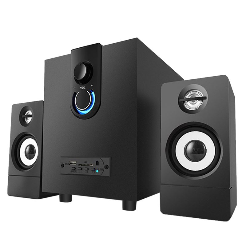 Wooden 2.1 Multimedia Speaker System Super Subwoofer Bluetoo