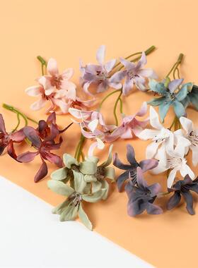 10/20Pcs Artificial Silk Flowers Head Gradient Orchid Magnol