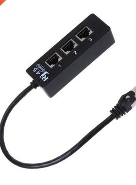1 to3 Socket LAN Ethernet Network RJ45 Plug Splitter Extend