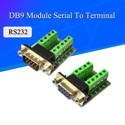 DB9 Male Female Adapter Signals Terminal Module RS232 Serial