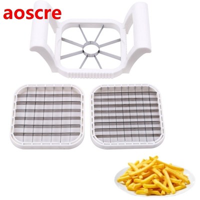 Newest 3 IN 1 Stainless Steel French Fry Cutter Great Kitche