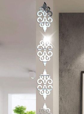10pcs Self-adhesive Tiles 3D Mirror Wall Stickers Wall Decal