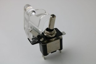 illuminated white LED Toggle Switch With Missile Style Flick