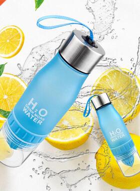 Xmas Gift 650ml Infuser Water Bottle plastic Fruit infusion