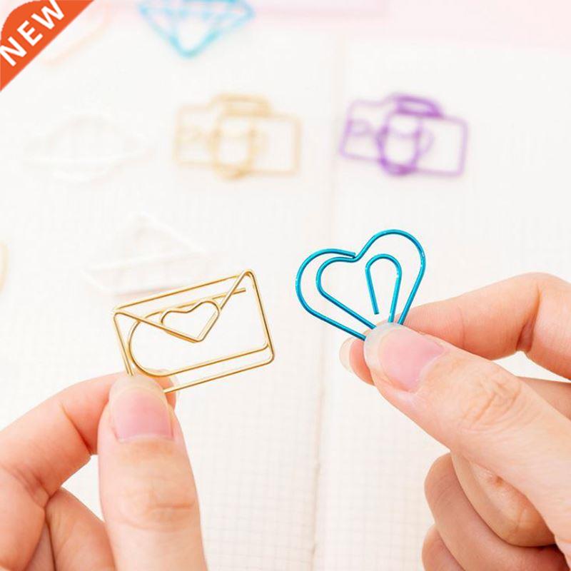 10 pcs/pack cute star Ice Cactus Cream Mini Paper Clips Kaw