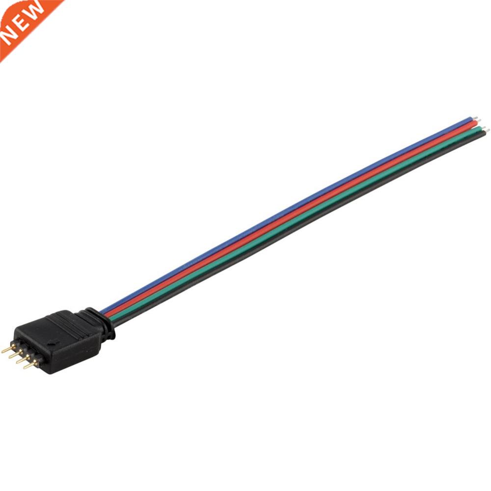50Pcs RGB 4Pin RGB LED Controller Male Connector Cable Wire