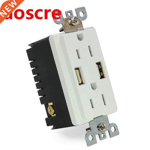 15A 125V Dual US Charge 3 Wire Tper Resistant Duplex Rece