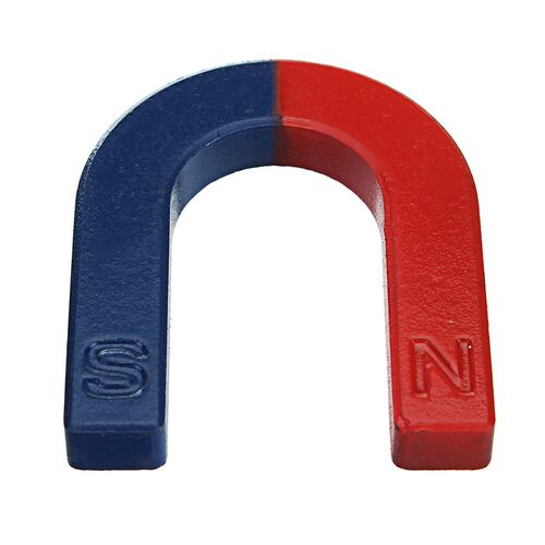 U Shaped Horseshoe Magnet Red Blue Painted Pole Physics