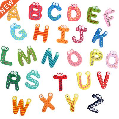 Hot 26 Pcs/lot Cute Teaching Alphabets Magnetic Letters Fri
