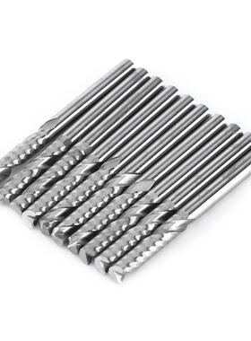 10pcs 3.175*10/15/17/22MM Single Flute Tungsten Carbide End