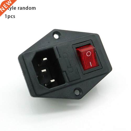 Power switch AC 3pin AC power socket with red triple rocker