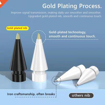 Pencil Tip Spare Gold Plating Nib Replacement Tip ABS Replac