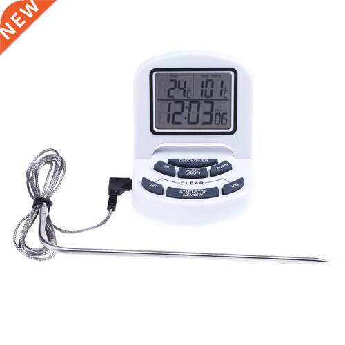 LCD Display Home Kitchen Cooking Thermometer Probe Meat BBQ