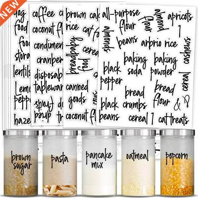 170PCS Pantry Label Printed Home Containers Jars Bottles Tag