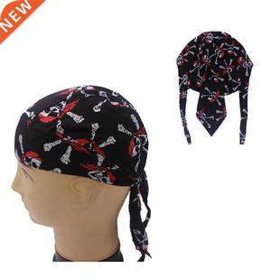 Cycling Bandana Skull Cap Beanie Lightweight Adjustable Cott