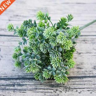 Plastic Succulent plants artificial fall leaves flores  s