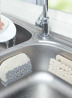 Kitchen Bathroom Drying Rack Toilet Sink Suction Sponges Hol