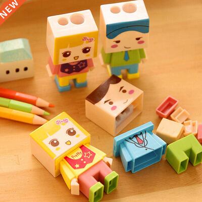 1pcs Double Hole Cartoon Villain DIY / Pencil Sharpener Boys