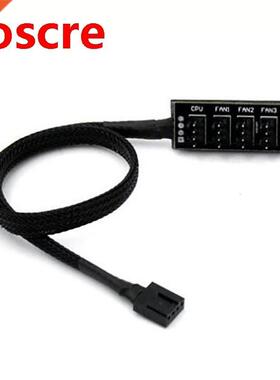 4-Pin PWM Fan Hub, 5-Port Fan Hub, 4-Pin Connector for PC Fa
