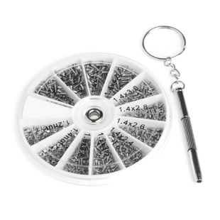 12 Kinds 600Pcs Screws Nuts Assortment Kit M1 M1.2 L15