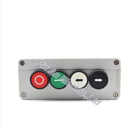 Four self reset button box flat button two hole waterproof s