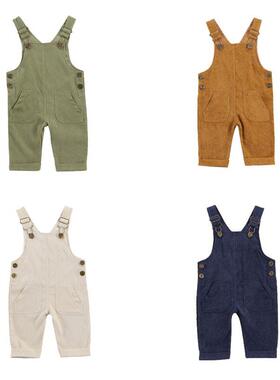 Toddler Baby Kids Boys Girls Overalls Autumn Newborn Baby Gi