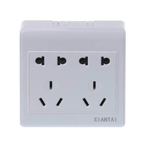 Surface Mounted Pure Socket Panel 10-Pins Outlet 10A Plugs S
