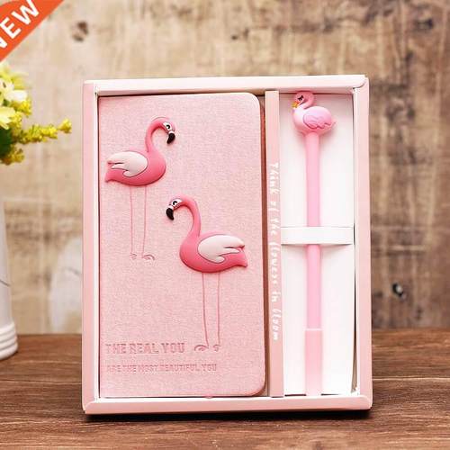 Pink Girl Notebook Zakka Lovers Flamingo Notebooks Gift Box