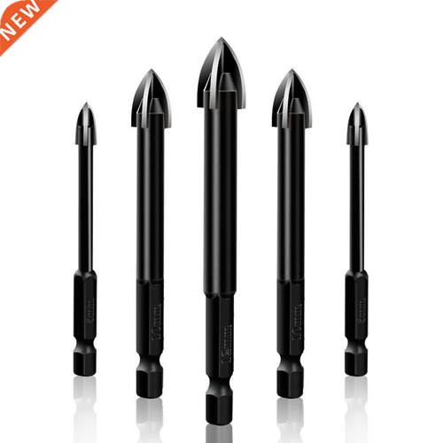 5pcs/set Multifunctional Drill Bit Set Cross Alloy Drill Bit