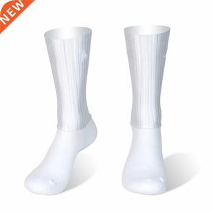 Anti Slip Silicone Summer Aero Socks Whiteline Cycling Socks