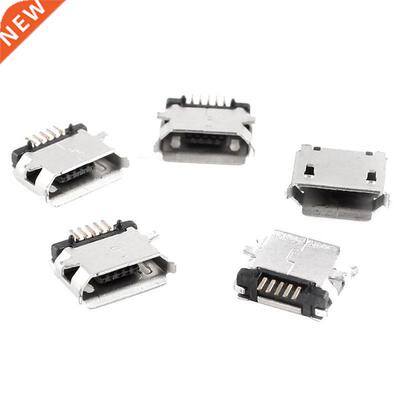 20pcs Micro USB Type B Fale Connector Silver Tone Connecto