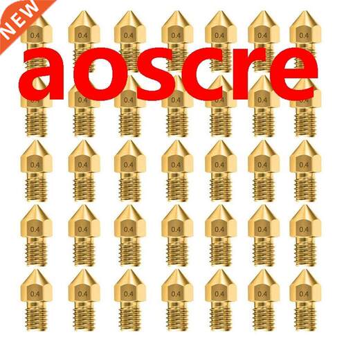 35Pcs 0.4mm MK8 Nozzles 3D Printer Extruder Accessories for